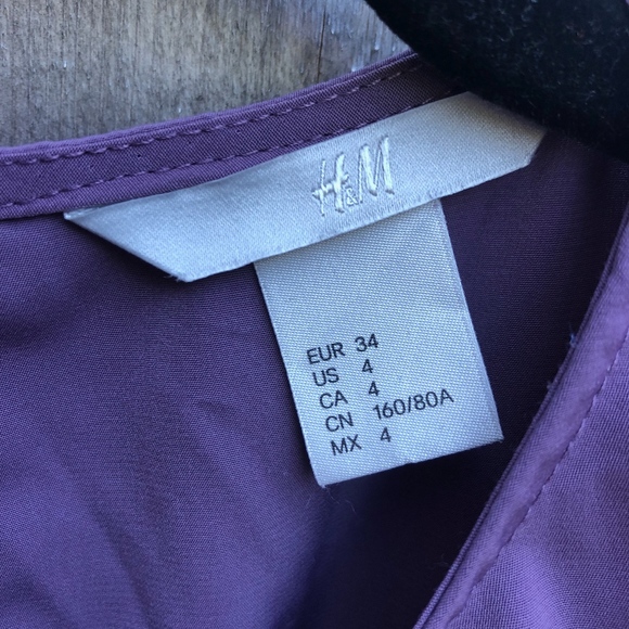 Violet H&M Ruffle Top - Picture 4 of 5